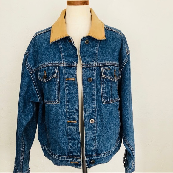 Timberland Womens Denim Jacket Leather 